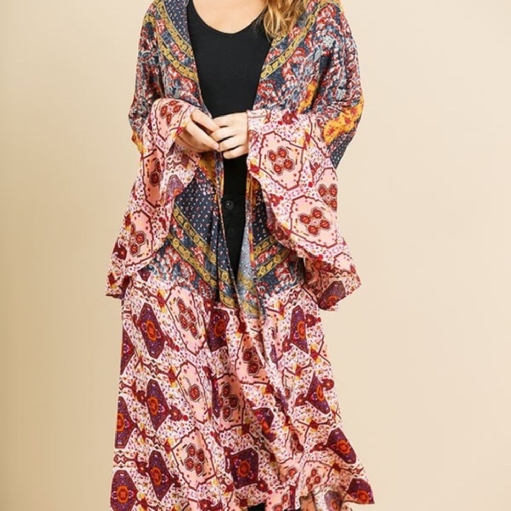 Boho Hippie Duster Kimono USA - Picture 4 of 11